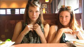 Sultry Girls Raylene & Romi Tease With Butt Flashing in Steamy Reality Clip