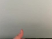 Wanking my cock in the toilets and cuming on the walls