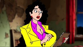 Fucked a Reporter&#039;s Slut in a Dirty Apartment, Porn Cartoon