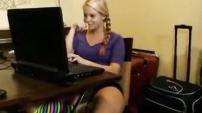 Busty amateur blonde lady and her horny husband love filming their sexual adventures