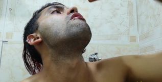 Filling a glass with spit and jerking off with it untill I cum and drink my cum.