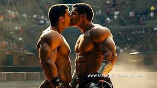 Gladiators Shag And Deep-throat by ManyAMan