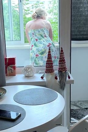 Invited for Coffee, Surprised with a Hot Neighbor Blowjob