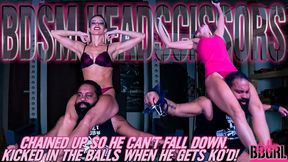 Femdom Jitsu - Chained, Scissored and Ballbusted