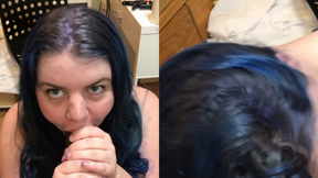 Blue Hair Blue Eyes Blowjob