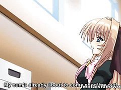 Tranny fucked in school toilet on hentai movie