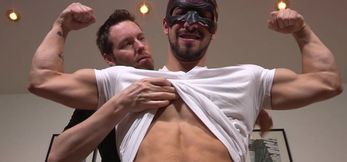 Muscular Stud Unveils His Huge Cock in Sensual Strip Tease - Exclusively at Pascal's!