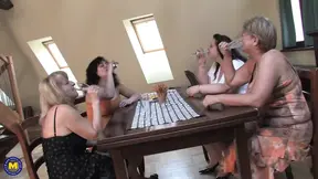 Steamy groupsex session with hot mature MILFs and cougars