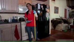 Busty Hot Maid Jasmine Seduced by Money
