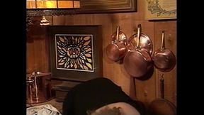 Two Beautiful Vintage Lesbian MILFs with Big Tits Masturbate Their Hairy Pussy with a Dildo