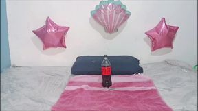 Huge bottle in my ass