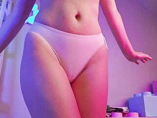 CALVIN KLEIN pants try-on redhead