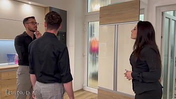Double penetration for the real estate agent &ndash_ Pussy and Ass destroyed during visit