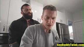 Markus Takes His Boy 18+ Hard in the Kitchen – Gay Daddy Twink 18+ Fantasy Scene