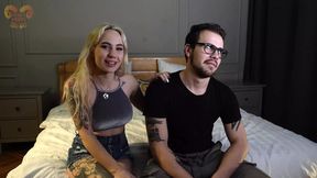 Casting with two voluptuous actresses