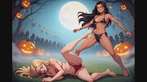 Female Wrestling Confessions #139B: A Savage Wrestling Clash (Animated)