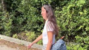 Babe Flash Her Pussy On The Public Bus, I Got Excited And Offered Her To Have Sex On The Beach 19 Min
