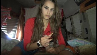Cute Sofie Reyez Gets on His Cock