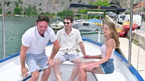 slutty sales executive dina joy takes a dp pounding during business boat trip gp3350