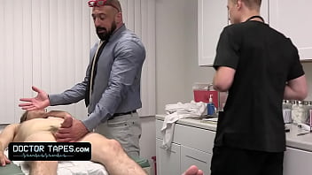 DoctorTapes - Muscular Doctor And His Young Assistant Deliver Special Anal Treatment To Sexy Patient