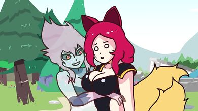 Ahri and Eve's gritty lesbian lust