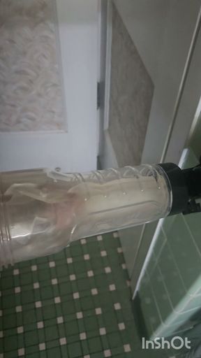 Edging and Deep Dicking a Clear Fleshlight