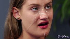 Hungarian Babe Tiffany Tatum Enjoys Hot Cum on Her Face