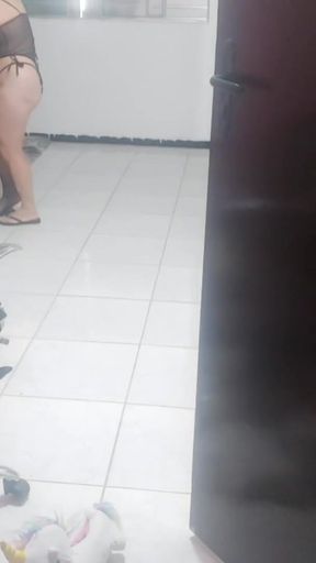 Housewife complains to the technician that her husband didn't notice her new lingerie. She puts it on and asks the&hellip;   Clip 1