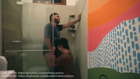Cruising Hetero Curious Fucks My Ass Bareback In The Bathroom And Cums Inside Creampie