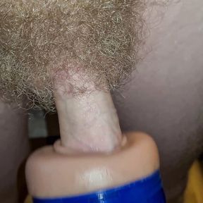 VIRGIN CUMS HARD IN HIS NEW FLESHLIGHT FOR THE FIRST TIME