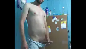 Hard Jackin in the Kitchen: Steamy Solo Gay Pleasure Session – 18+