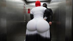 Big Ass Neighbor Twerking for Me in the Elevator