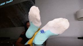 4K! Miss Jasmine smelly sock POV - MP4