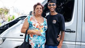 Fat mature temptress gets mercilessly fucked in her van