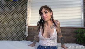 First double penetration for French tattooed girl