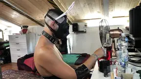 Miss Kika's slutty strap-on slave gets punished