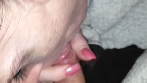 Double Fisting My Horny&#x1F975; Hus Wife's Slurping Slips