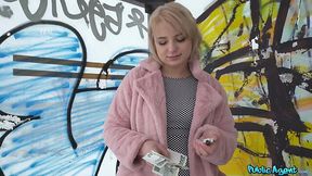 Belgium blondie is ready to show how slutty she can be for money