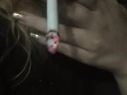 Amateur smoking fetish