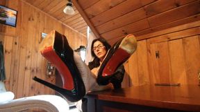 pov office foot domination