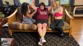 Stupidly Ticklish Harmony Gets a Barefoot Tickle **** from Mars Solo and KimChi Fetish