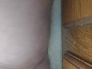 HORNY FTM juicy boy cunt cums from humping counter