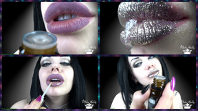 Pop for my Big Shiny Lips + Cum Countdown!