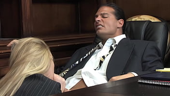 Aline Is A Busty Girl With Black Stockings Taking A Facial Cumshot