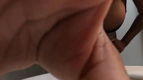 Giantess Finds Teenie on her Toilet POV 4K