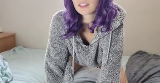 Fuzzy Sweater Dildo Fuck Orgasm