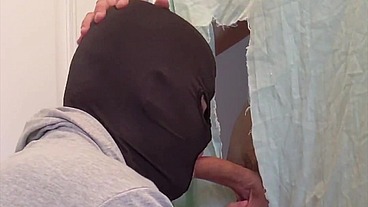 Visited the local glory hole from gridnr and cum in his mouth