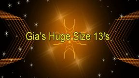 Gia's Huge Size 13's (Small)