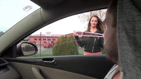 amirah adara gives amazing blowjob and nice fuck for help with a broken car