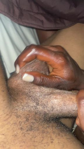 Hot Oily Balls &amp; BBC Massage By Ebony Goddess  then inserted in POV Creamy pussy Ride